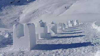 Schneeskulpturenbau